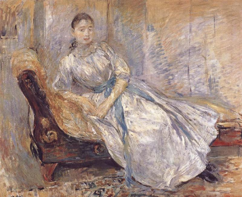 Berthe Morisot The girl on the bench china oil painting image